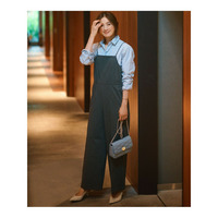 【洗える】ドライ2WAYストレッチ サロペット