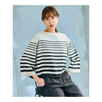 【洗える】Armor-lux ベルスリーブボーダー カットソー