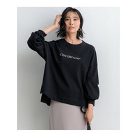 【洗える】ライトコットンテリー ロゴ カットソー