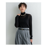 【洗える】ハイゲージジャージー シアー カットソー