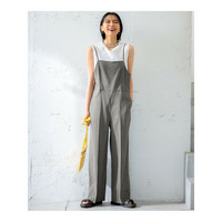 【CLASSY.6月号掲載/洗える】リネンレーヨンストレッチ サロペット