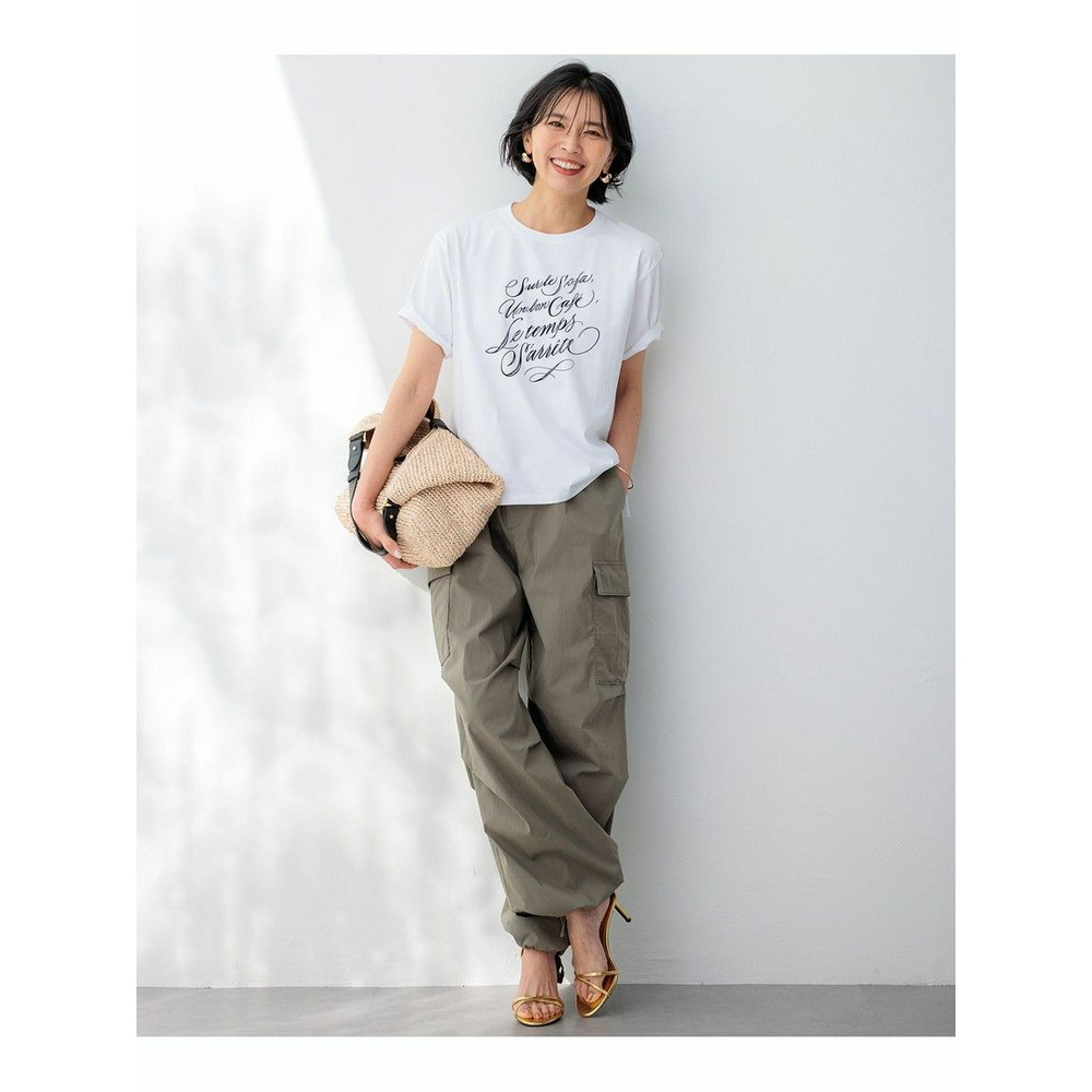 【井波麻里衣さんコラボ】カリグラフィー プリント Tシャツ3