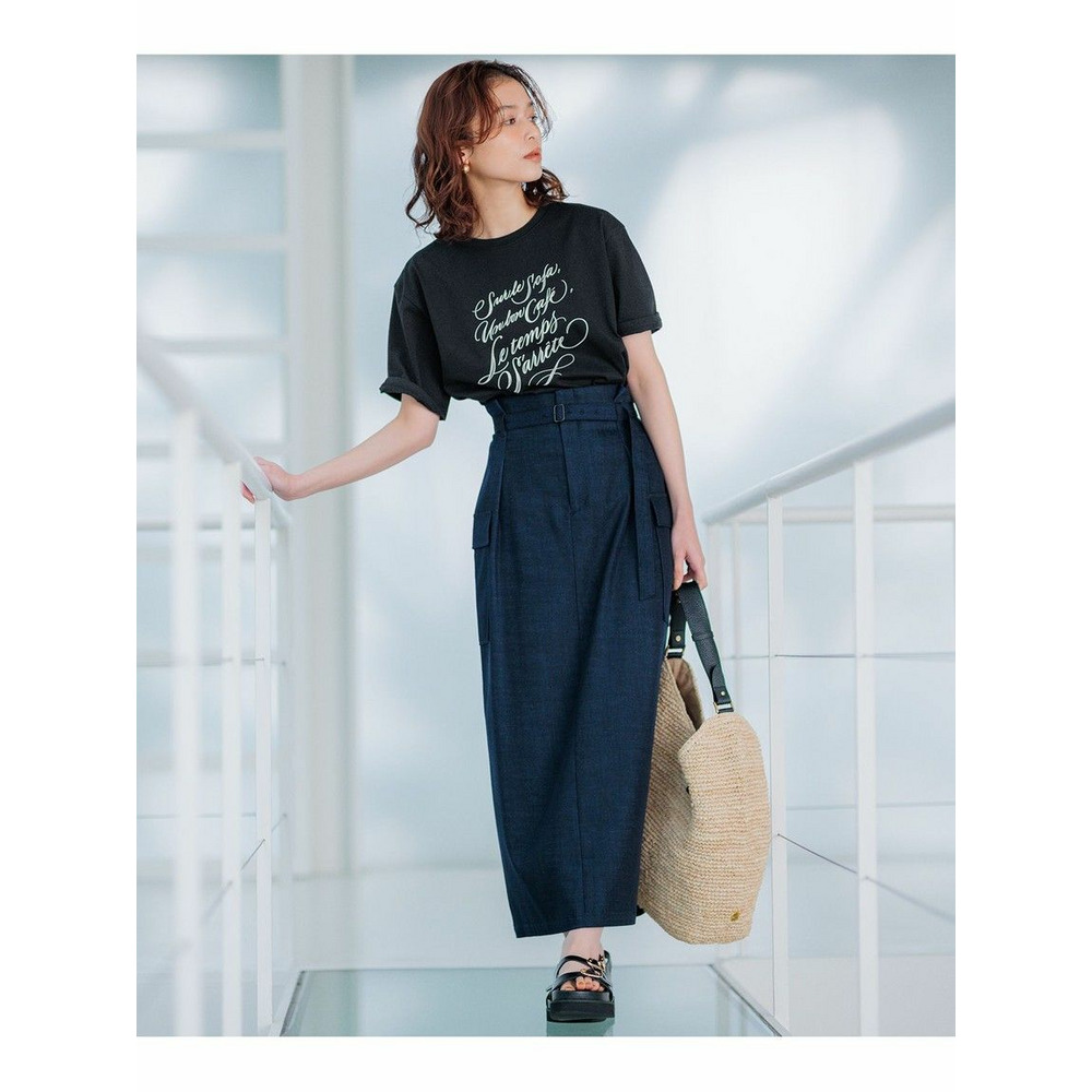 【井波麻里衣さんコラボ】カリグラフィー プリント Tシャツ6