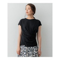 【SLOW/一部店舗限定】MVSコットン カシュクールデザイン Tシャツ