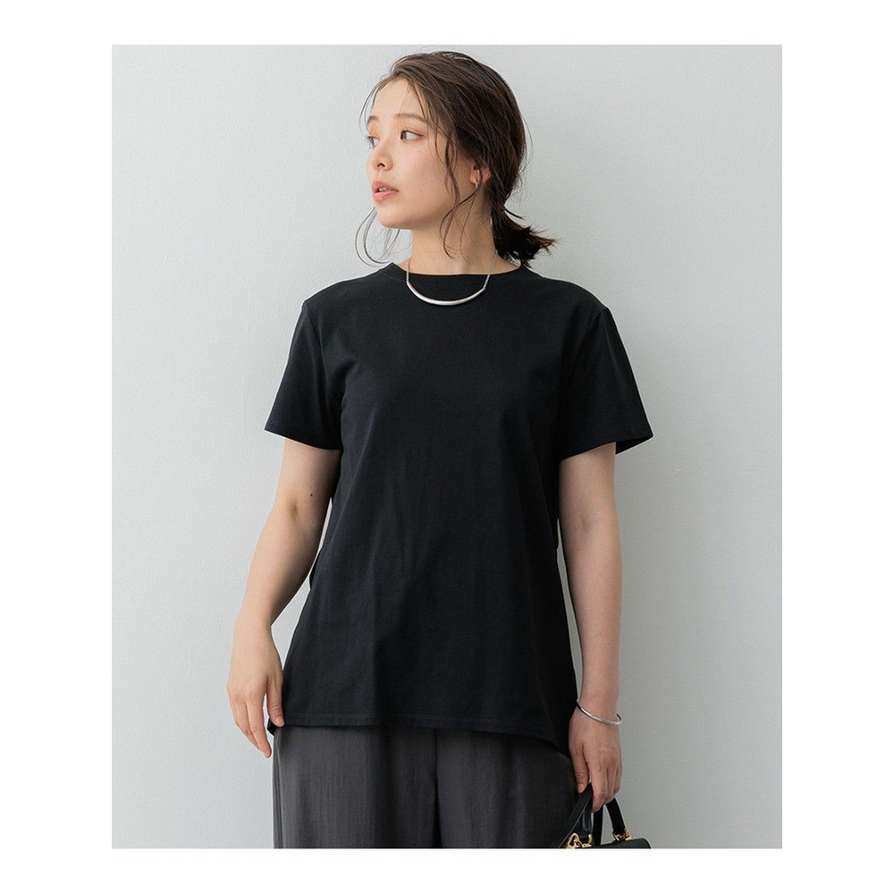 【SLOW/一部店舗限定】MVSコットン バックデザイン Tシャツ ブラック系 1