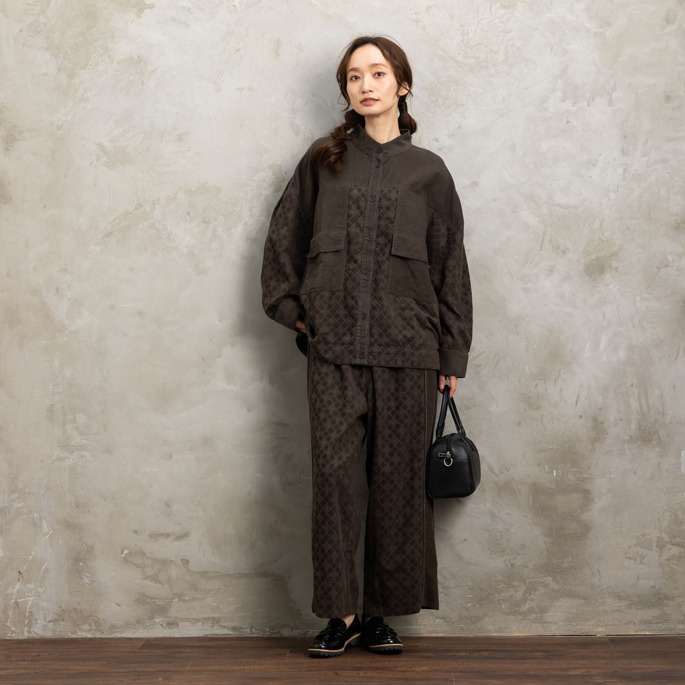 21号(6L~) コーデュロイエンブロイダリーシャツ10