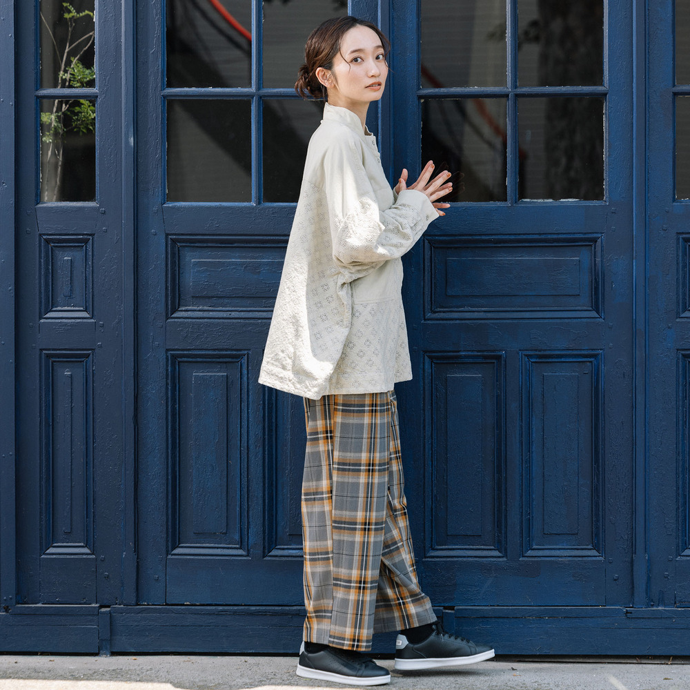 21号(6L~) コーデュロイエンブロイダリーシャツ5