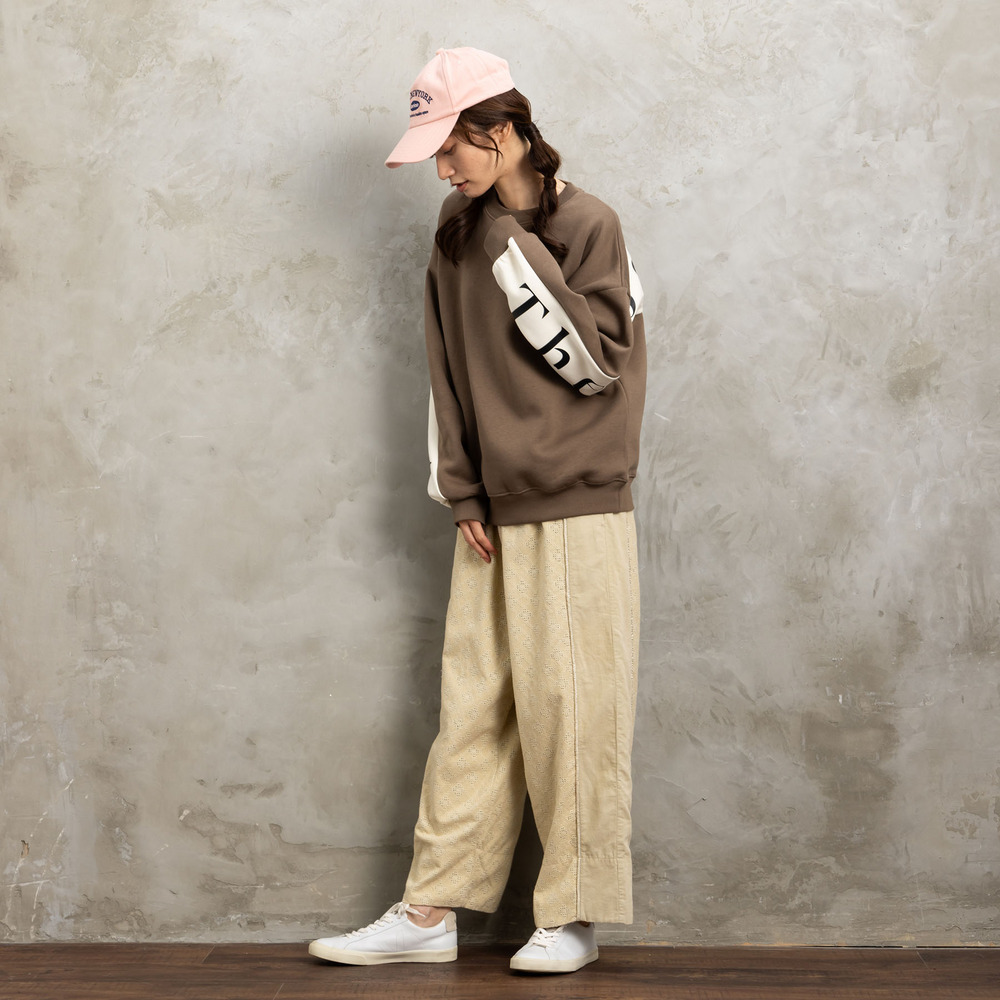 21号(6L~) コーデュロイエンブロイダリーパンツ11