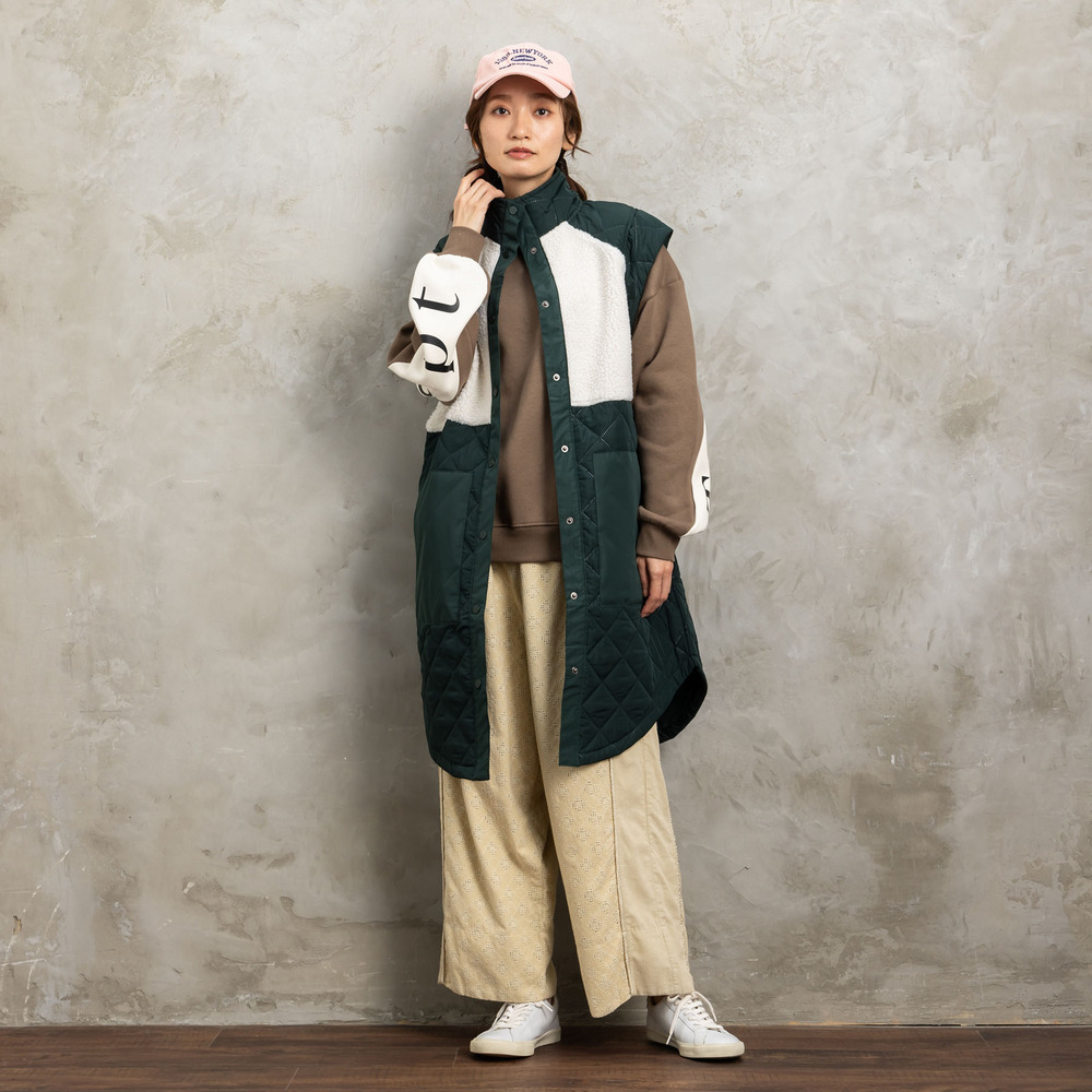 21号(6L~) コーデュロイエンブロイダリーパンツ12