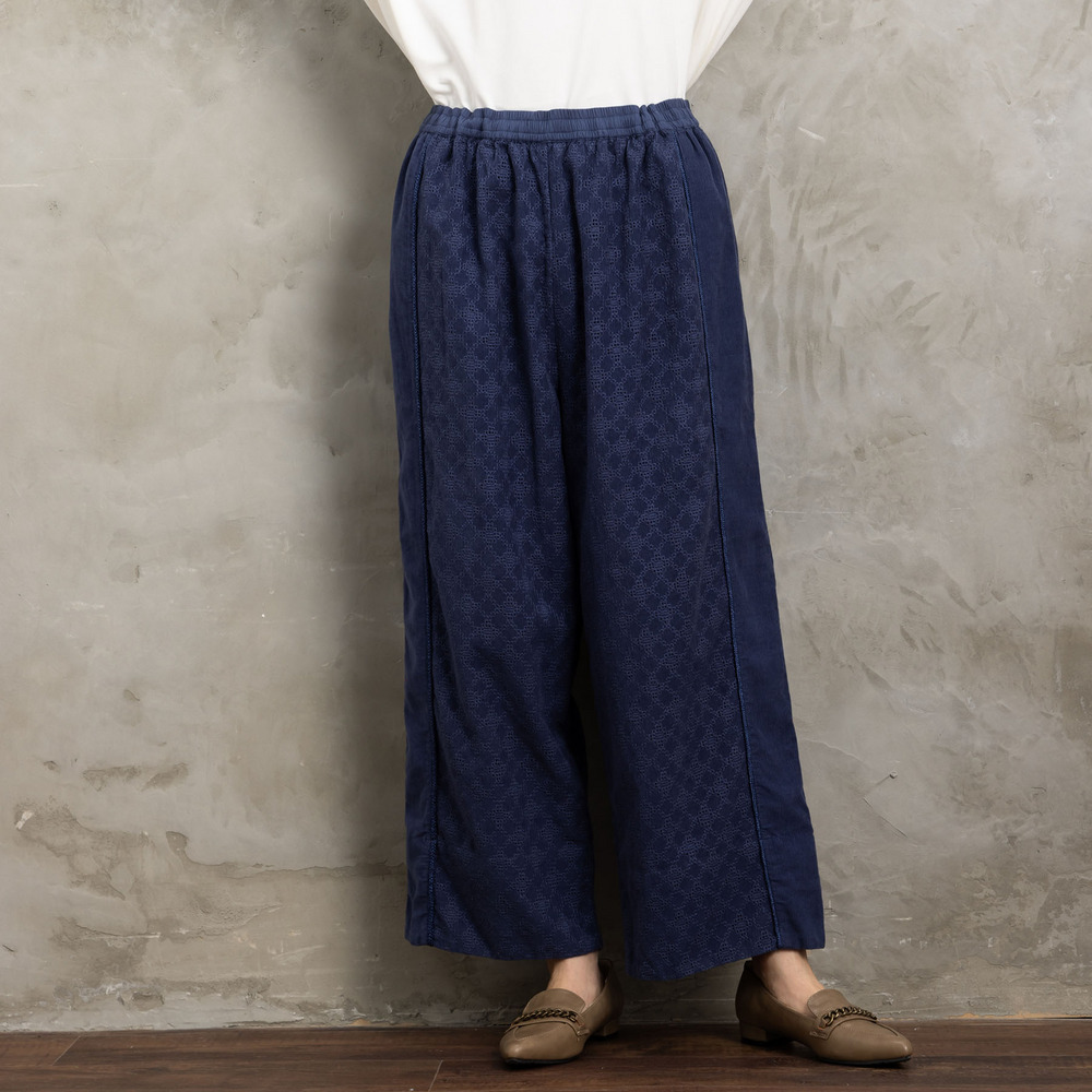 21号(6L~) コーデュロイエンブロイダリーパンツ18