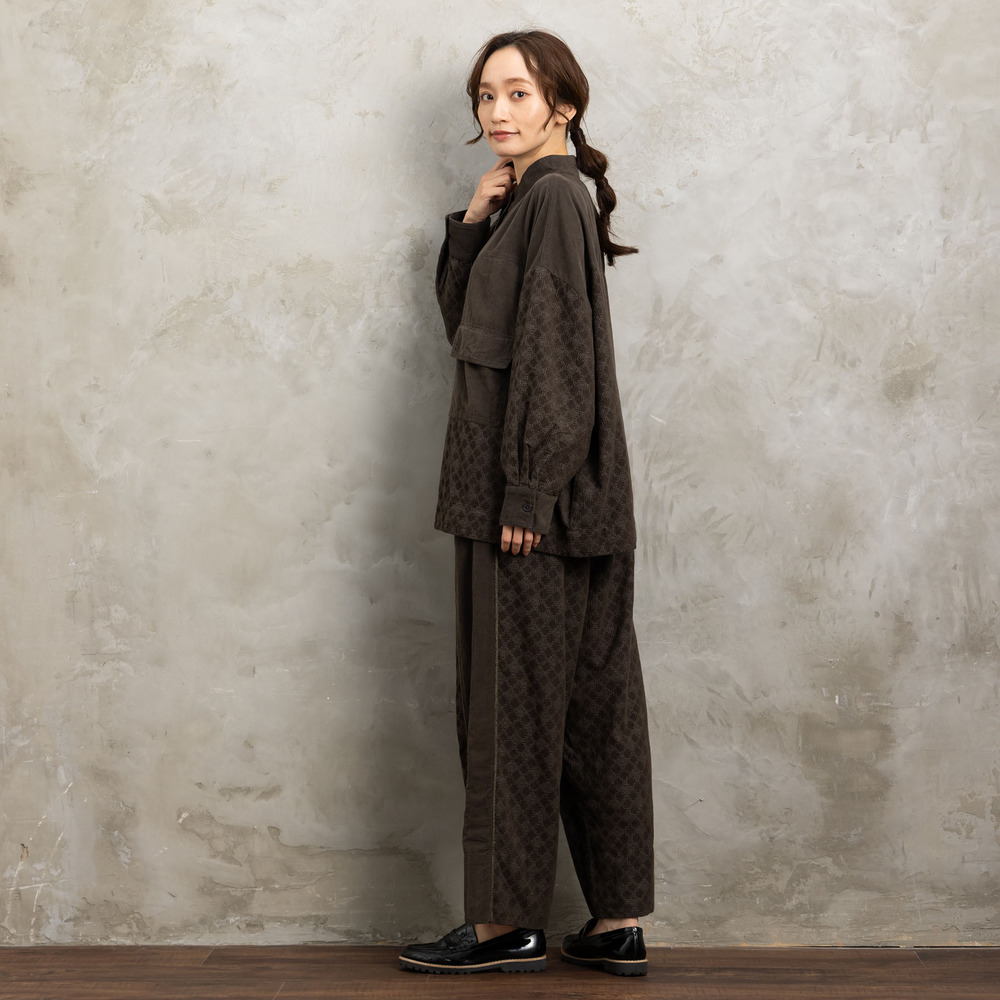 21号(6L~) コーデュロイエンブロイダリーパンツ8