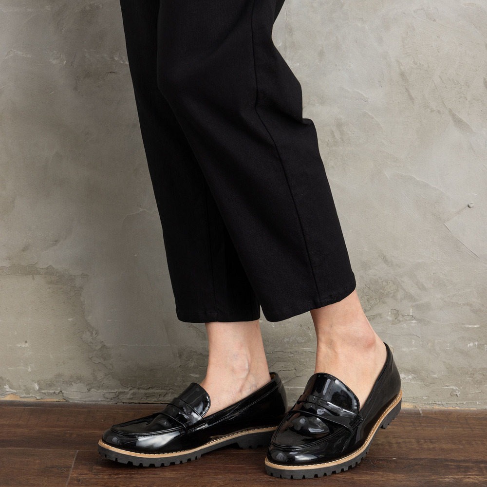 21号(6L~) ハイテンション裏起毛テーパードパンツ15