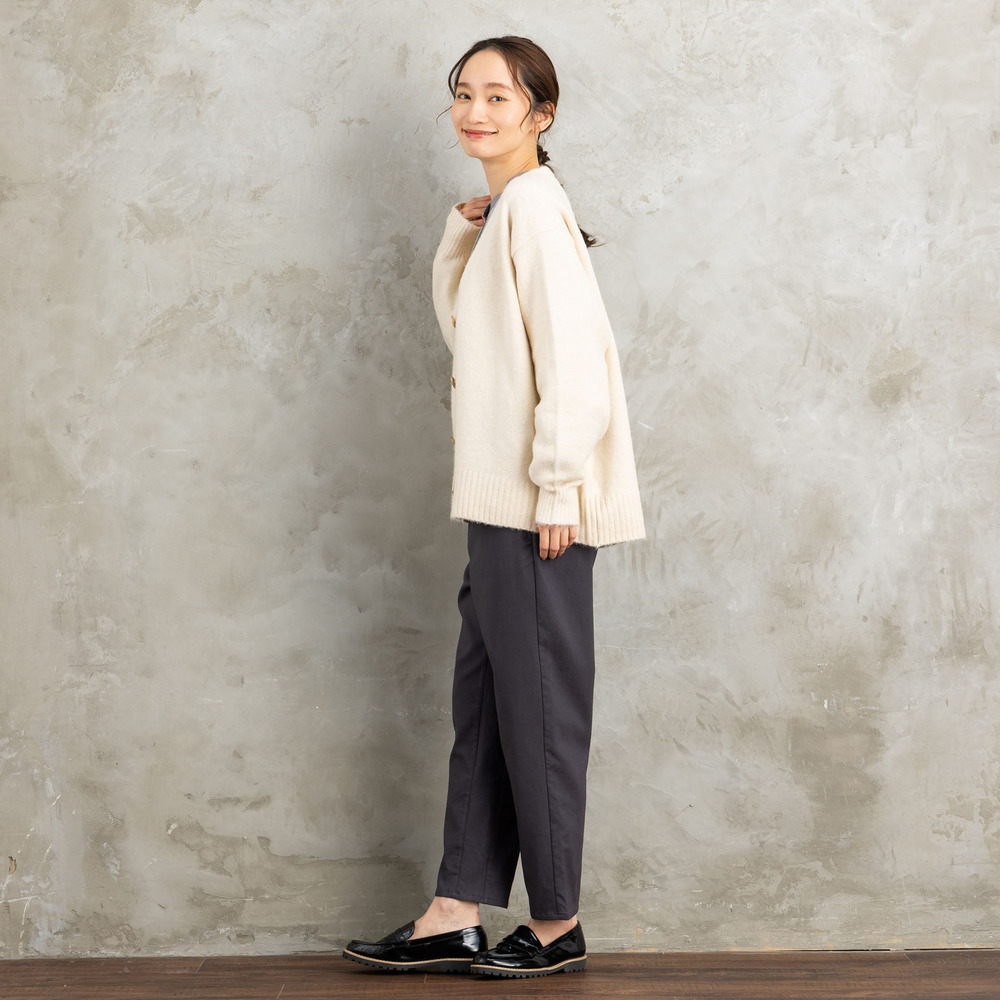 21号(6L~) ハイテンション裏起毛テーパードパンツ2