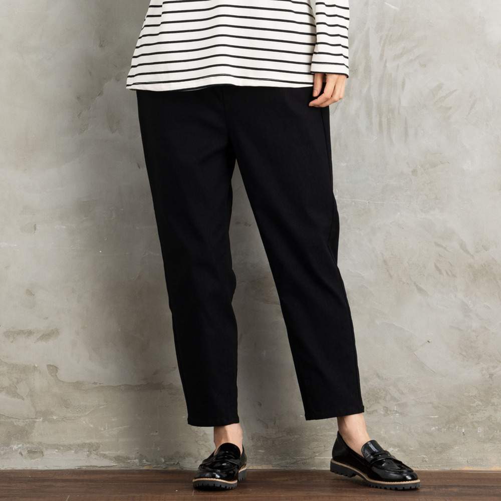 21号(6L~) ハイテンション裏起毛テーパードパンツ1