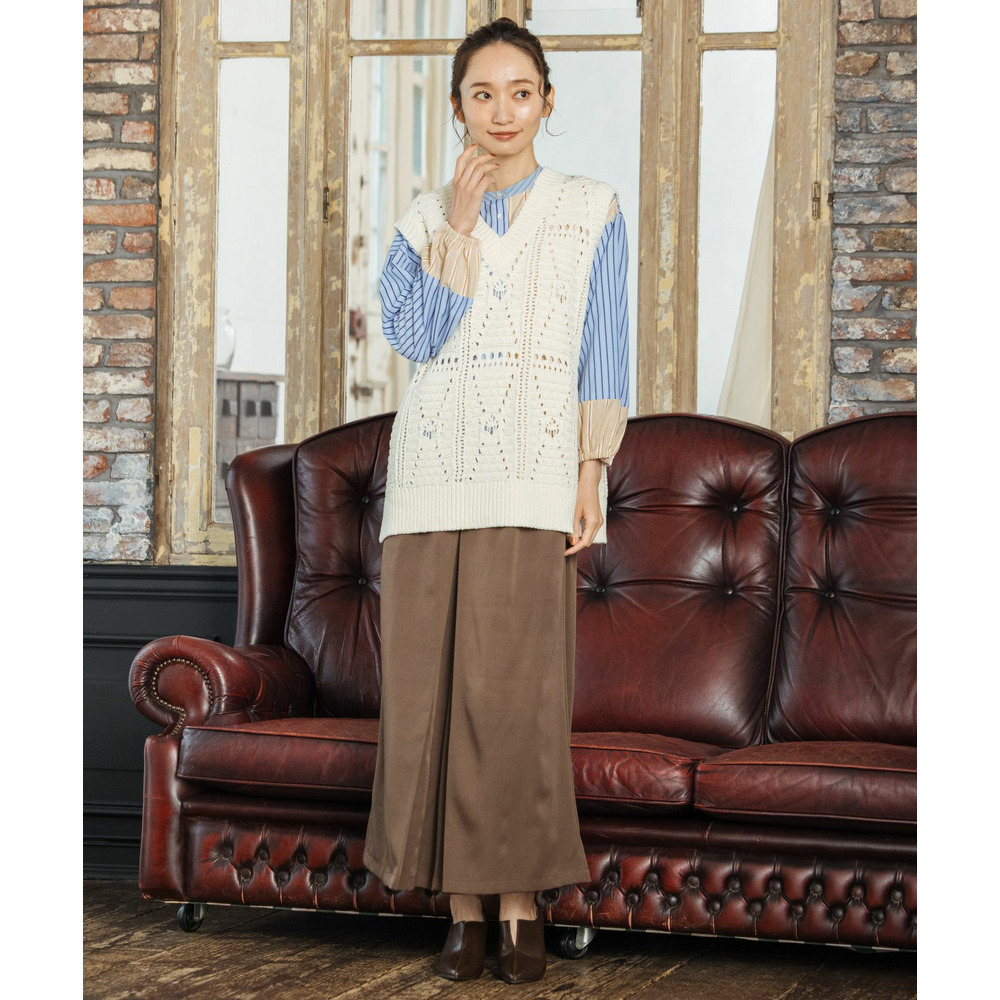 21号(6L~) タックワイドパンツ7