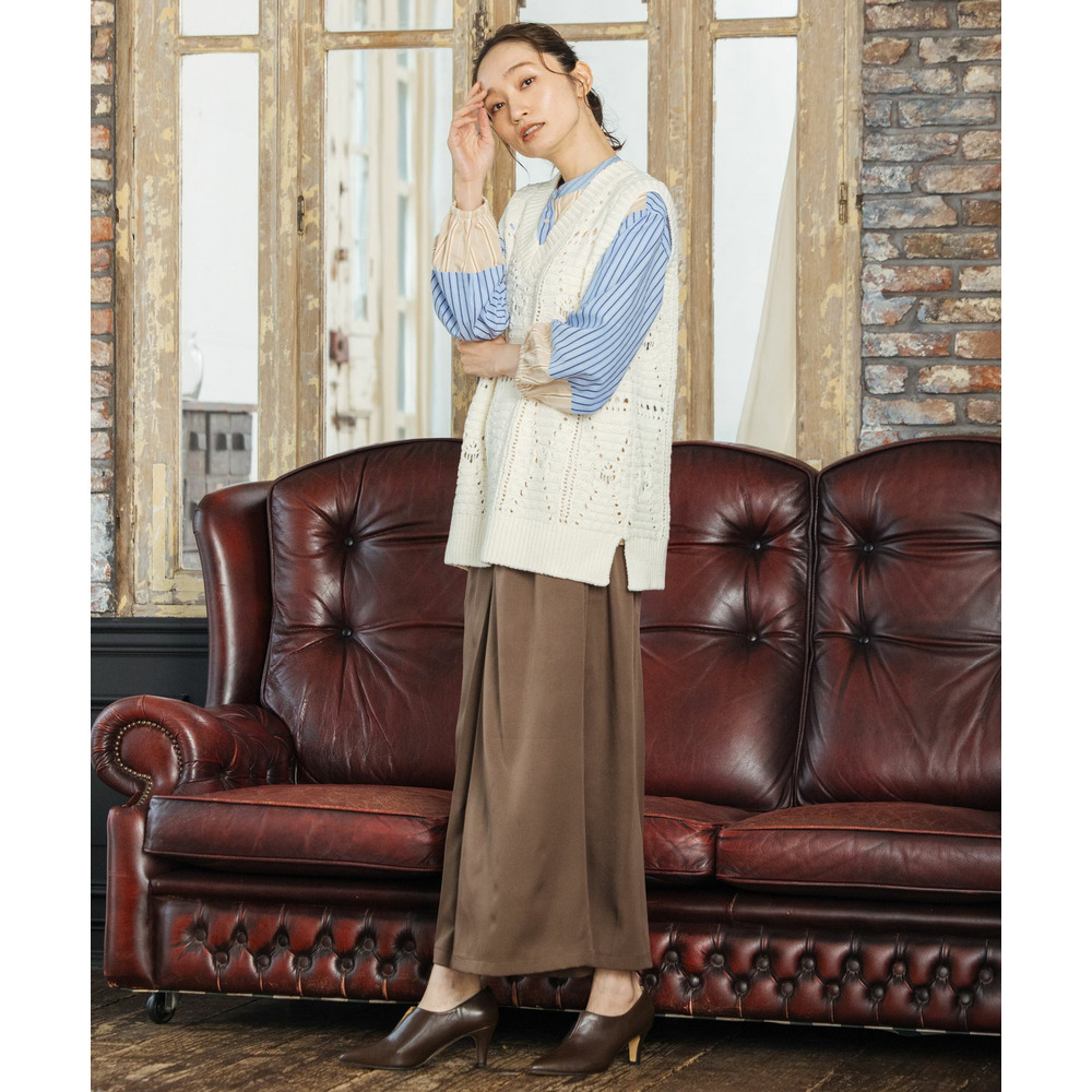 21号(6L~) タックワイドパンツ8