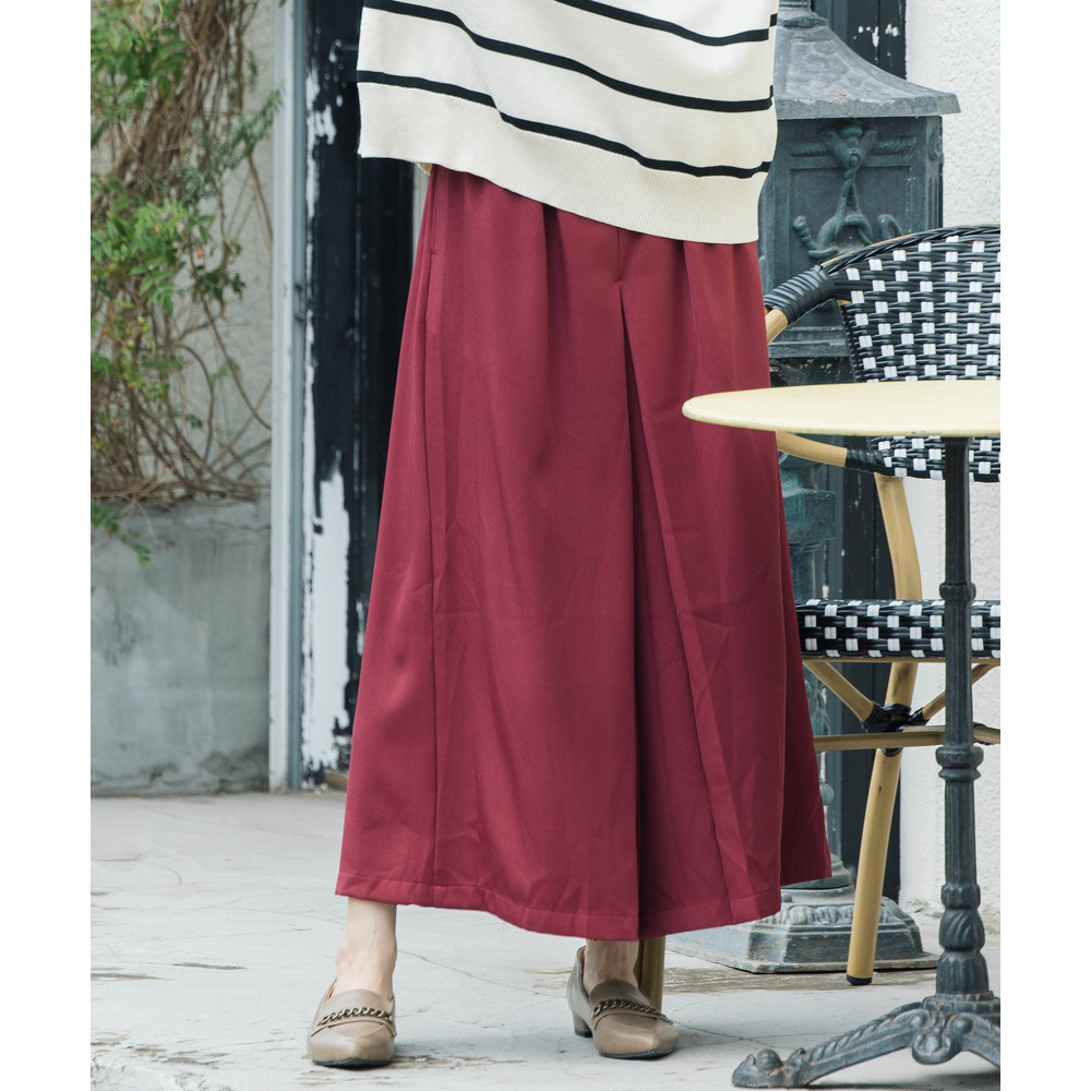 21号(6L~) タックワイドパンツ1