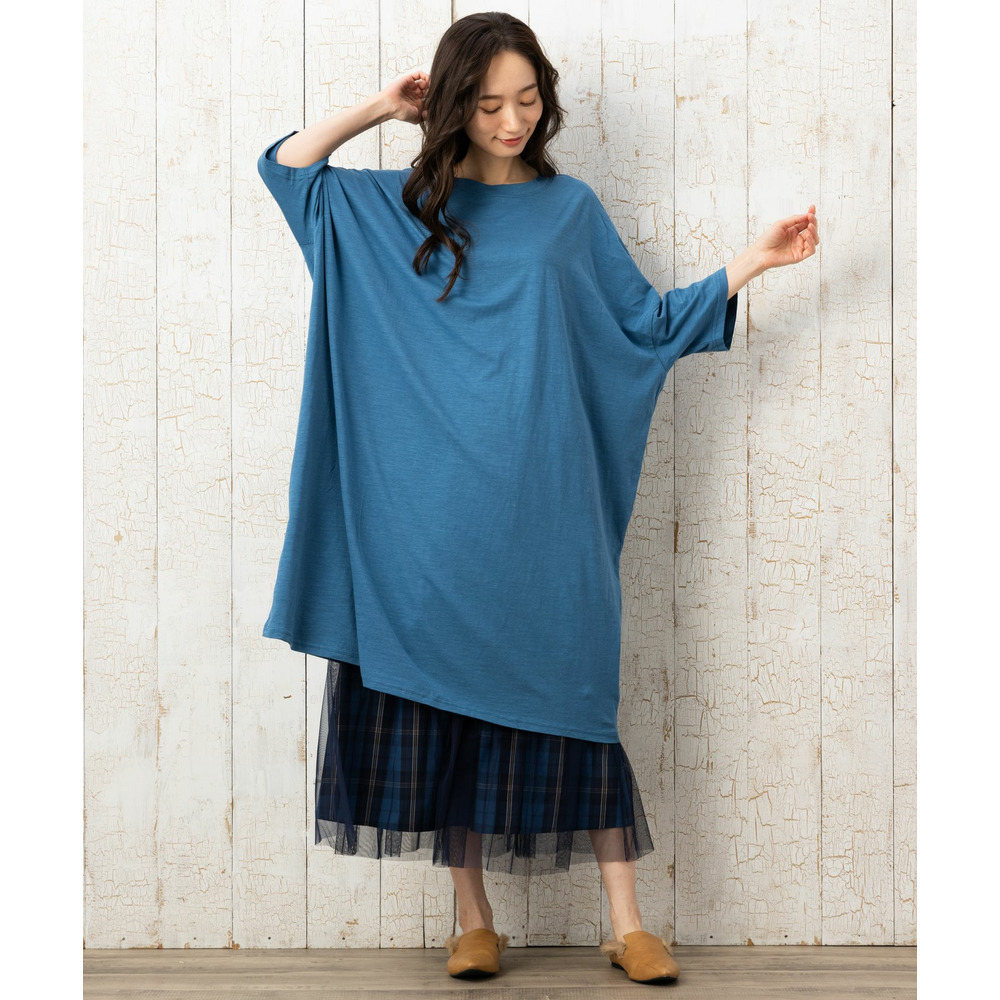 21号(6L~) チェック×チュールレイヤードスカート14