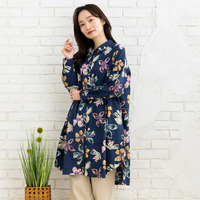  15号(3L) ペイントフラワープリントチュニック