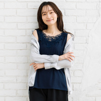  15号・19号(3L・5L) 【抗菌・防臭加工】2WAYレースタンク