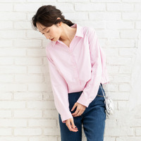 【sabstreet bis】【web限定】【大きいサイズ】 15号(3L) イージーケアキーネックシャツ