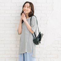 【sabstreet bis】【web限定】【大きいサイズ】 15号(3L) USAコットンステップヘムベーシックTシャツ