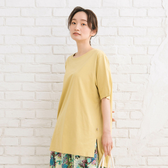 【sabstreet bis】【web限定】【大きいサイズ】 15号(3L) USAコットンステップヘムベーシックTシャツ【アリノマ/Alinoma】 【sabstreet bis】【web限定】【大きいサイズ】 15号(3L) USAコットンステップヘムベーシックTシャツ【アリノマ/Alinoma】