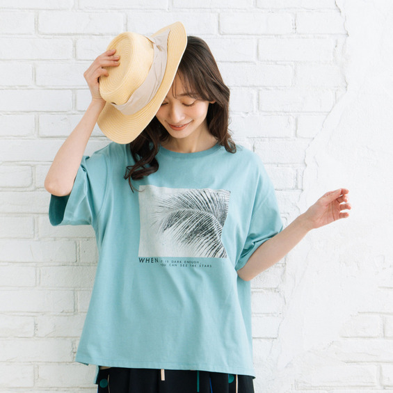 【sabstreet bis】【web限定】【大きいサイズ】 15号(3L) モノクロームフォトプリントTシャツ【アリノマ/Alinoma】