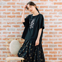  15号(3L) ランドスケープエンブロイダリーTシャツ