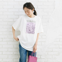 【sabstreet bis】【web限定】【大きいサイズ】 15号(3L) カラーフォトオーバーTシャツ