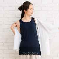 15号・19号(3L・5L) 裾レースタンクトップ