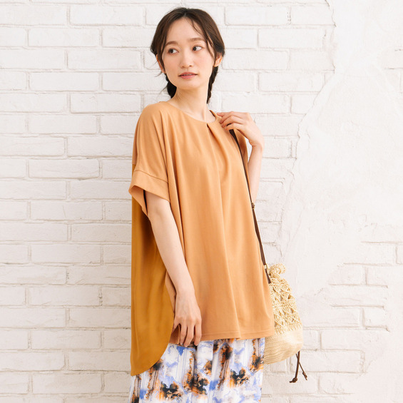 【sabstreet bis】【web限定】15号(3L) バックタックチュニック【アリノマ/Alinoma】 【sabstreet bis】【web限定】15号(3L) バックタックチュニック【アリノマ/Alinoma】