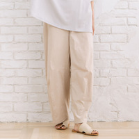 【sabstreet bis】【web限定】15号(3L) コットンストレッチカーブタックパンツ