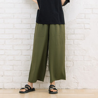 15号・19号(3L・5L)  【COOL・UV・防シワ】スムースジョーゼットベイカーパンツ