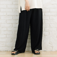 【sabstreet bis】【web限定】15号(3L) 【COOL・UV・防シワ】ライトジョーゼットタックパンツ
