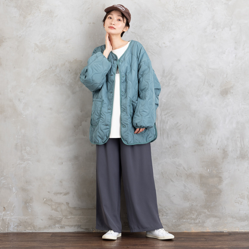 【sabstreet bis】【web限定】15号(3L) 【COOL・UV・防シワ】ライトジョーゼットタックパンツ14