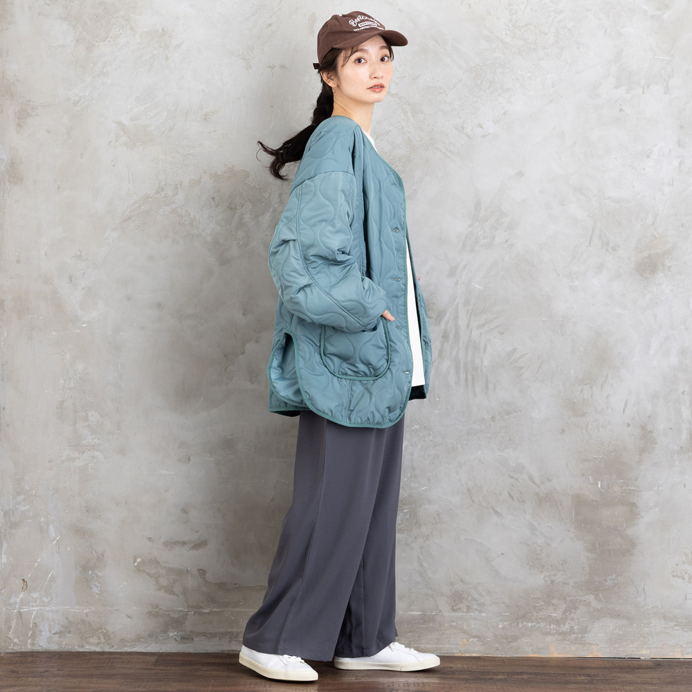 【sabstreet bis】【web限定】15号(3L) 【COOL・UV・防シワ】ライトジョーゼットタックパンツ15