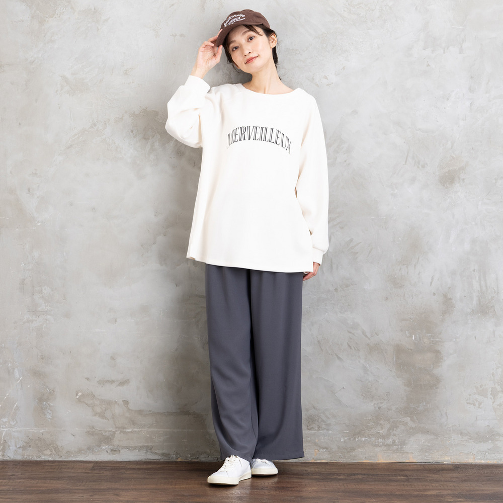 【sabstreet bis】【web限定】15号(3L) 【COOL・UV・防シワ】ライトジョーゼットタックパンツ16