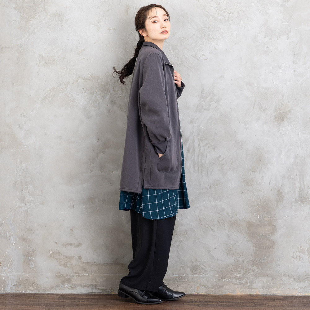 【sabstreet bis】【web限定】15号(3L) 【COOL・UV・防シワ】ライトジョーゼットタックパンツ18