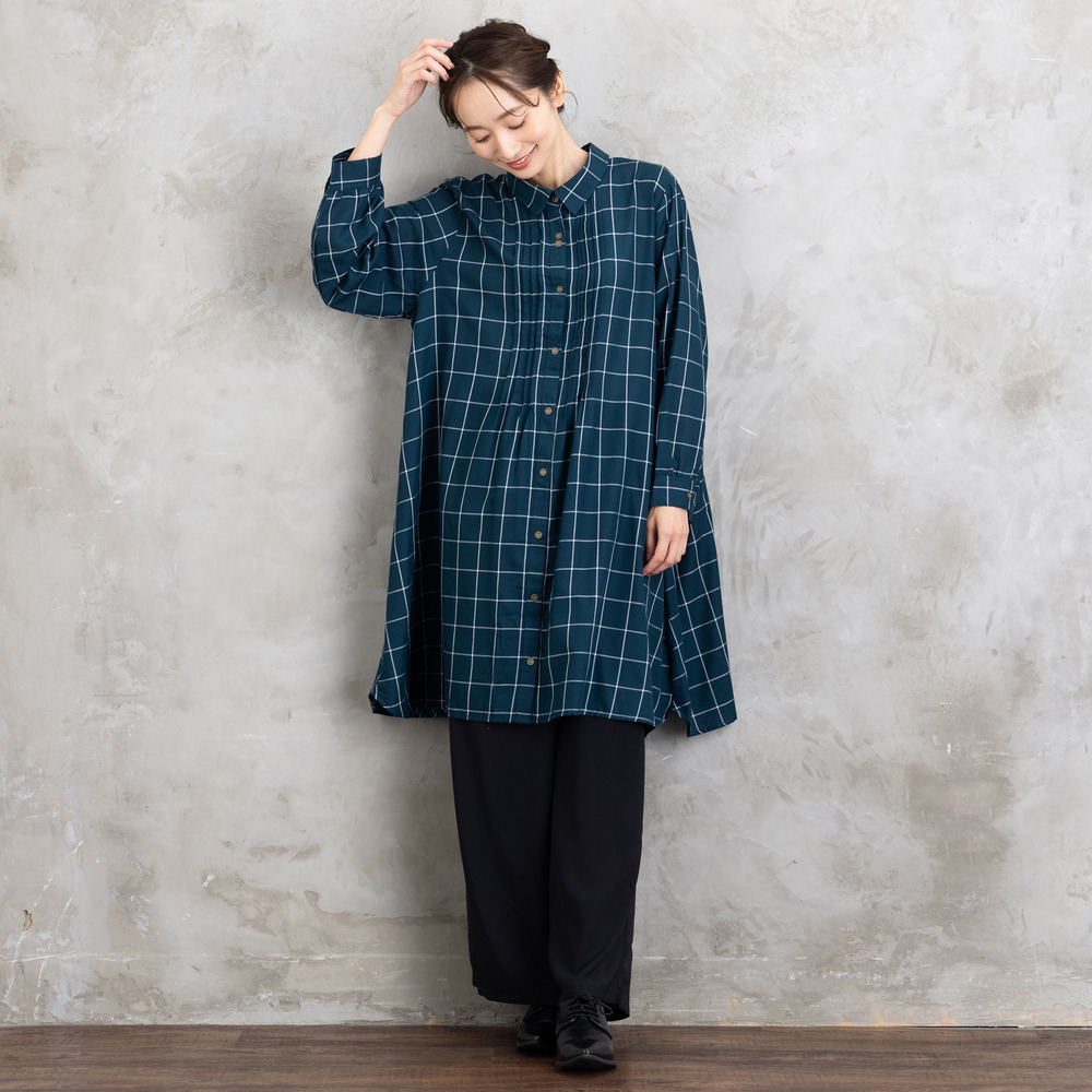 【sabstreet bis】【web限定】15号(3L) 【COOL・UV・防シワ】ライトジョーゼットタックパンツ21