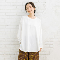 【sabstreet bis】【web限定】15号(3L) 【USAコットン】ラウンドヘムロンT