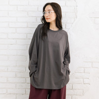 【sabstreet bis】【web限定】15号(3L) 【USAコットン】ラウンドヘムロンT