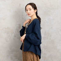 【sabstreet bis】【web限定】15号(3L) ドロストヘムニットカーディガン