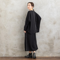 【sabstreet bis】【web限定】15号(3L) ラメラインダンボールニットアップ