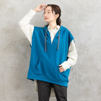 【sabstreet bis】【web限定】15号(3L) 裏毛フーディーベスト