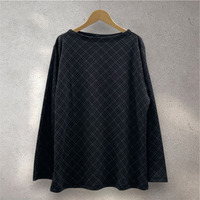 バイアスチェックモックネックインナー