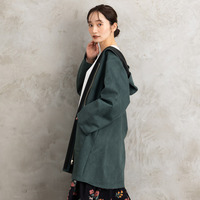 【sabstreet bis】【web限定】フェイクスェードZIPコート