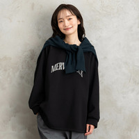 【sabstreet bis】【web限定】ボートネックロゴスウェット