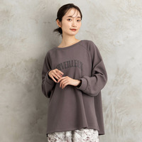 【sabstreet bis】【web限定】ボートネックロゴスウェット