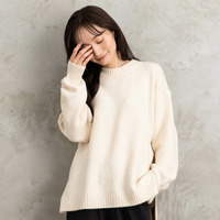 【sabstreet bis】【web限定】ヤクタッチクルーネックニット